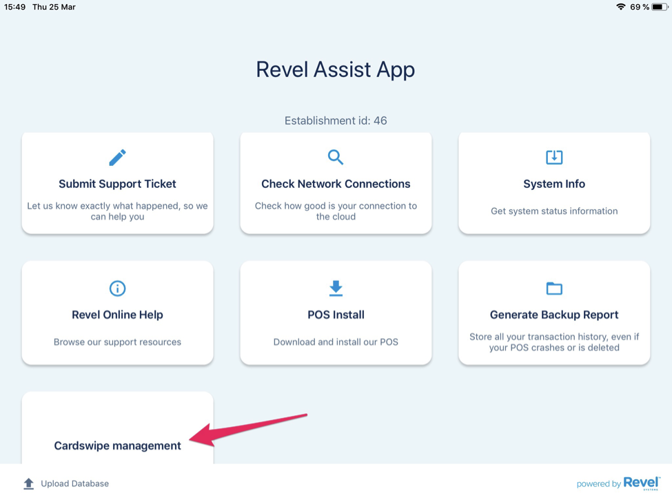 Revel Assist Payment Terminal Enrollment