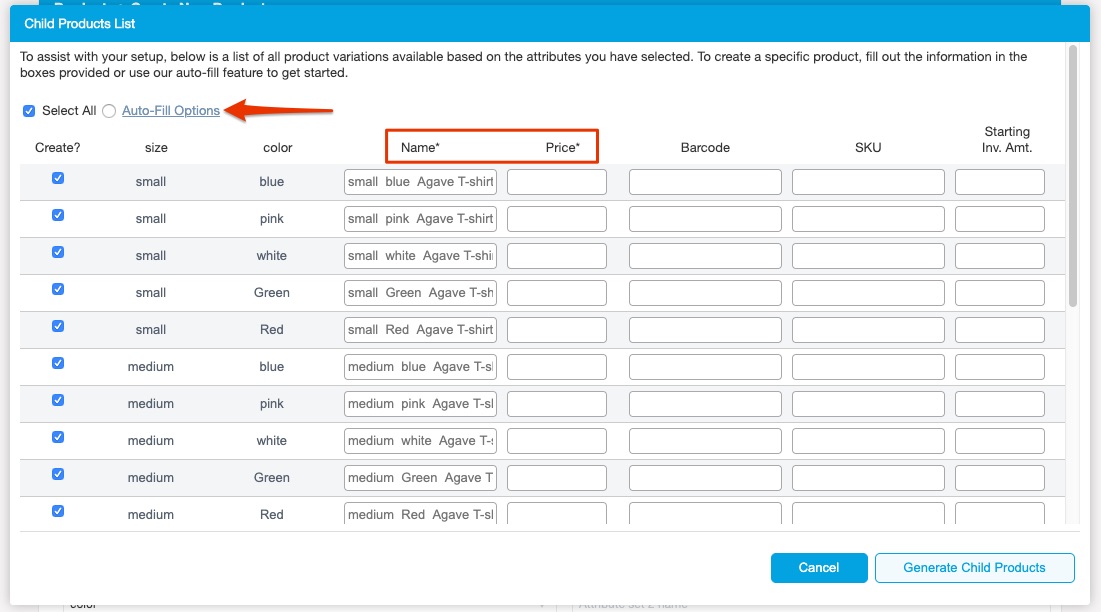 Creating Matrix Inventory on the Management Console