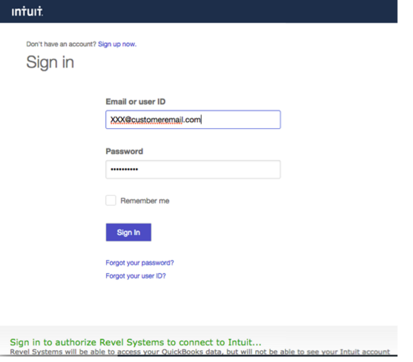 Setup QBO Integration