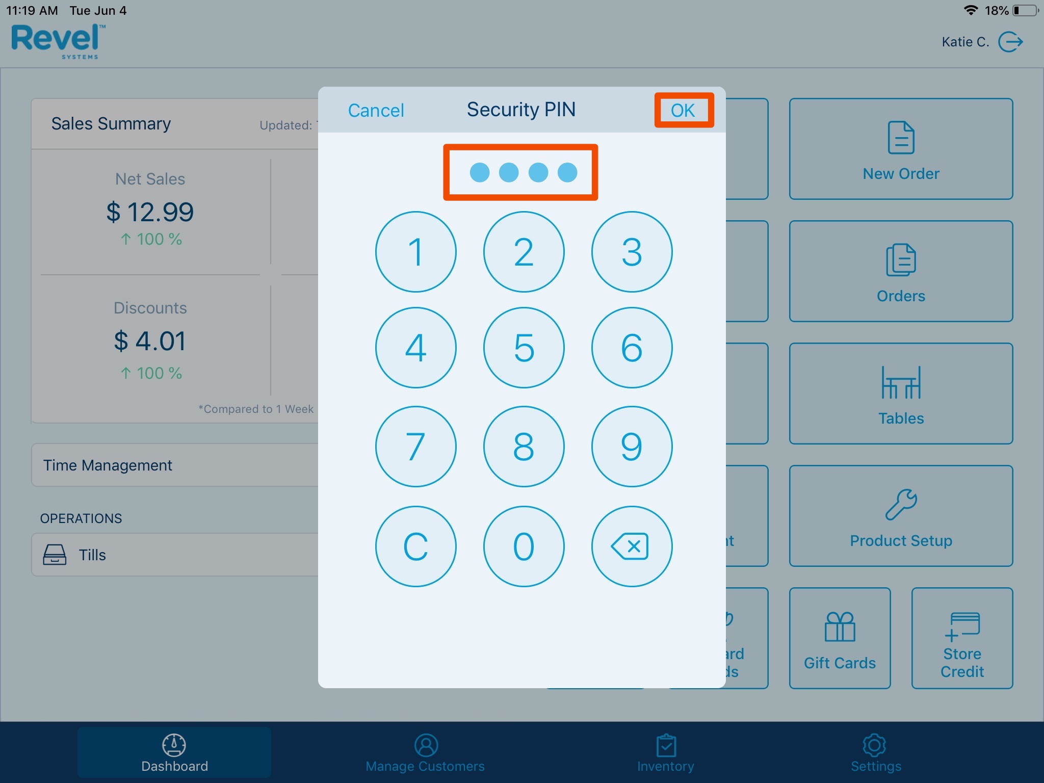 Viewing Reports on the Point of Sale